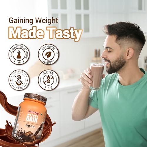 Image of Nutrela weight gainer Chocolate (2 Kg, Chocolate)