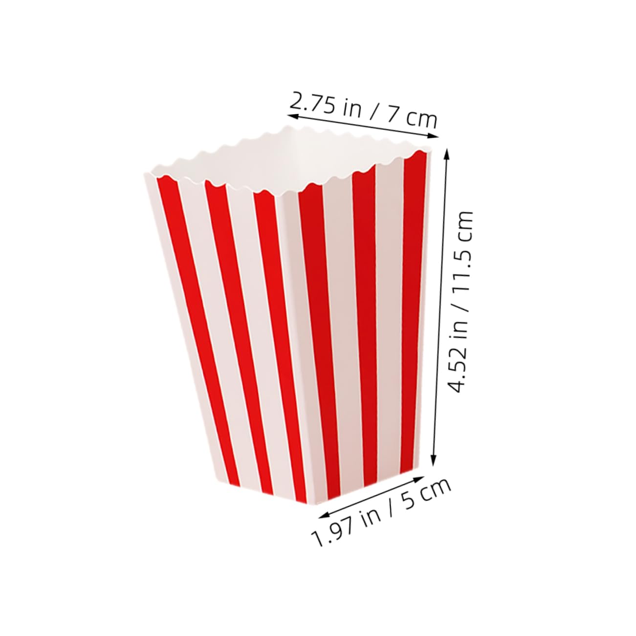 Mobestech 60pcs Paper Popcorn Bags: Individual Servings Pop Corn Boxes Snack Bucket For Popcorn Machine Movie Pop Corn Bags Containers Red And White