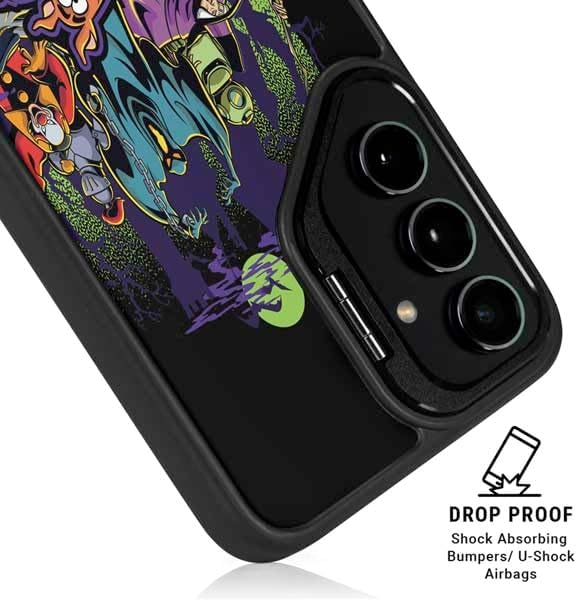 Skinit Kickstand Phone Case Compatible with Galaxy S25 Plus - Officially Licensed Scooby Doo vs Monsters Design