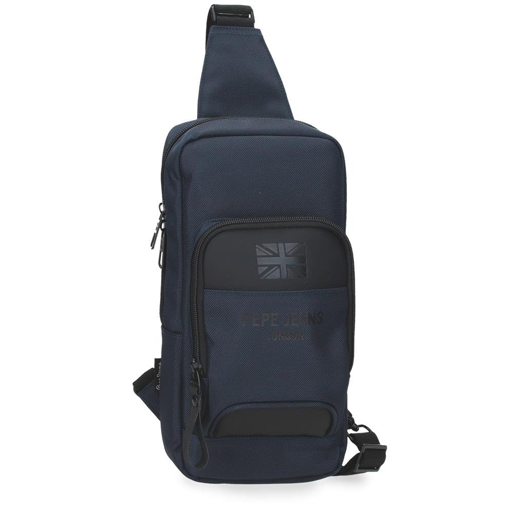 Pepe Jeans Bromley 24 Shoulder Bag Cruzada Blue 16x31x5,5 cm Polyester by Joumma Bags