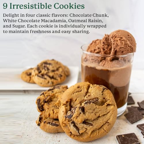 Gold Valentine’s Day Cookie Gift Box with Ribbon – 9 Freshly Baked Gourmet Cookies – Perfect Sweet Treats for Loved Ones - Image 6