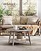 VASAGLE MAEZO Collection - Round Coffee Table, 2-Tier Center Table with Storage, Tapered Legs, Curved Transitions, 31.5 Dia. x 17.7 H Inches, Easy Assembly, for Living Room, Heather Greige ULCT243K02