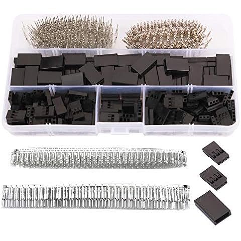 GTIWUNG 720 PCS Servo Connector Servo Cable Wire Connector Male Female Kit for Futaba Style Servo Connector Cover