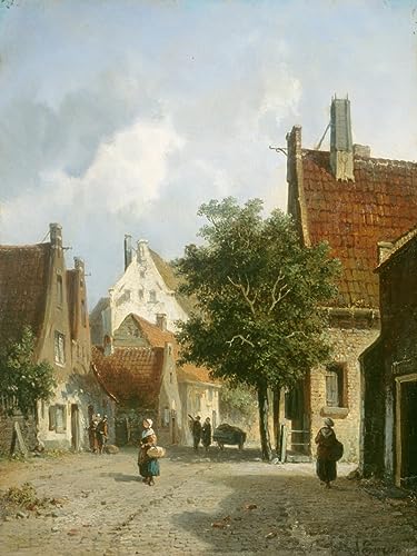 Tableau Amsterdam Adrianus Eversen décoration chambre impression d'art vintage