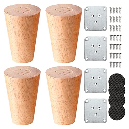 Patas para mesas y pies de muebles en pack de 4 piezas rectas 2