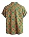 VATPAVE Mens Casual Hawaiian Floral Shirts Short Sleeve Button Down Tropical Shirts Beach Summer Shirts Medium Green Yellow