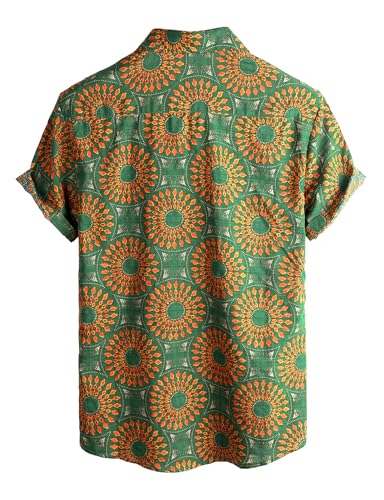 Image of VATPAVE Mens Casual Hawaiian Floral Shirts Short Sleeve Button Down Tropical Shirts Beach Summer Shirts
