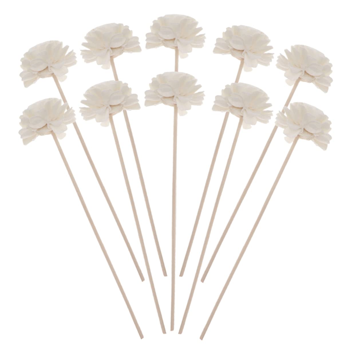ABOOFAN 50 Stück Blumen der Aromatherapie Öl-Diffusor-Sticks Raumdiffusor duftstäbchen büroartikel Decor ätherisches Öl Blumen-Diffusor-Sticks Aromatherapie-Diffusor Rattan Schilf