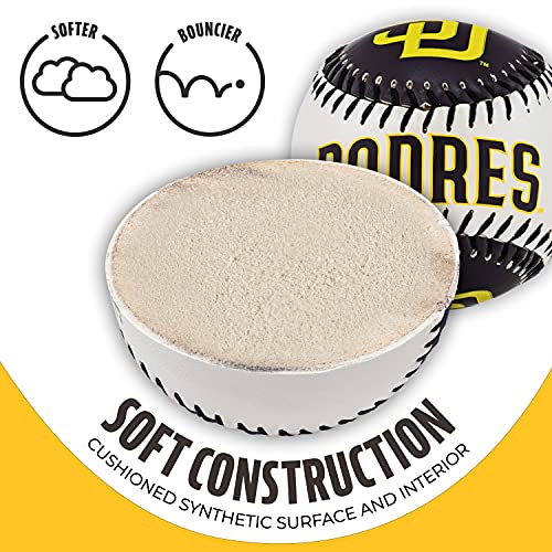 Image of Franklin Sports MLB Team Soft Baseballs - Team Logo - Fan Shop Toy Baseball for Kids - Decoration for Desks and Office