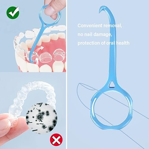 Miniatura 5 de Gxamz Estuche de retención de ortodoncia con bolsa organizadora, funda de alineador, bolsa de retención, estuche de viaje, caja protectora bucal