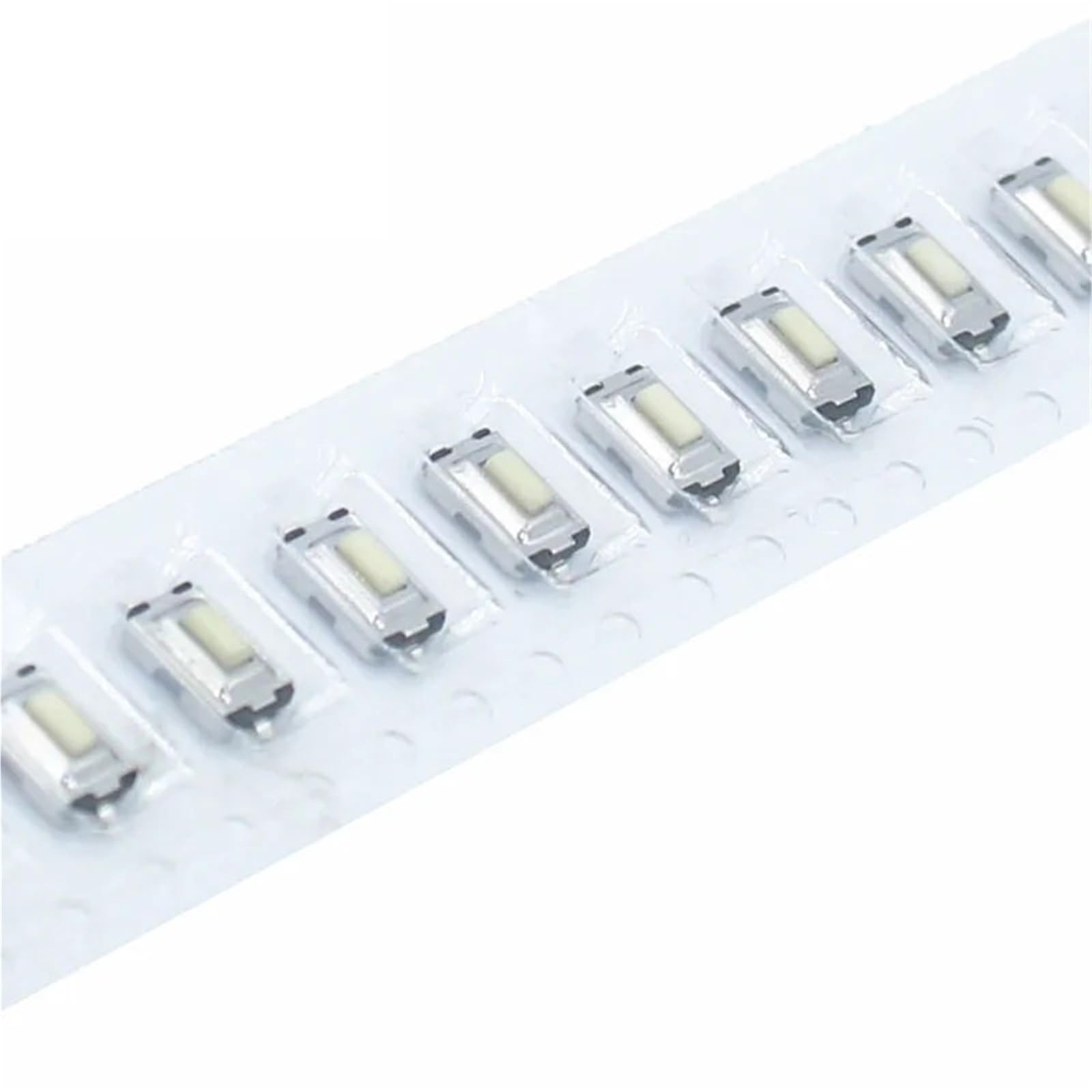 1000 sztuk przełączników dotykowych 3 x 6 x 2,5 mm, 3 x 6 x 2,5 mm SMD, biała głowica przycisków (Reel Packing)