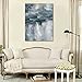 Abstract Wall Art Canvas Painting Pictures Wall Decor Large Canvas Art Lake Water Modern Artwork Contemporary Wall Decor Indigo Grey Blue for Home Office Decorations Framed Ready to Hang 30