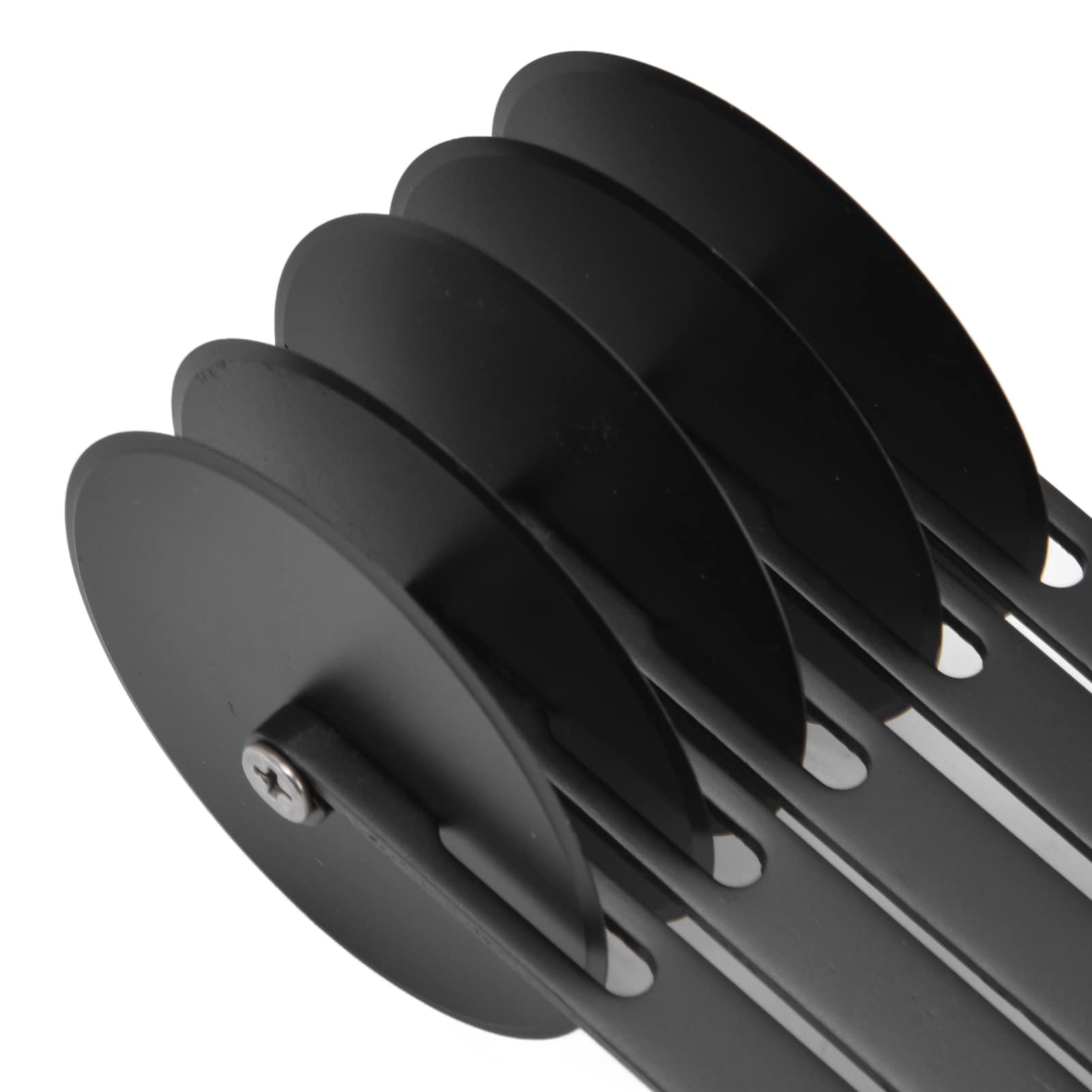 Coltello per impastare in acciaio inossidabile Tagliapizza espandibile Tagliapasta a più ruote Utensile da professionale regolabile per cuocere la pizza e tagliare l'impasto (5 rulli 11 cm)