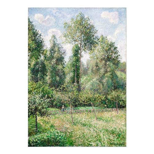 Impression d'art Giclée Poplars Eragny de Camille Pissarro 40x55 cm