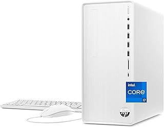 2022 HP TP01 Pavilion Business Desktop Intel 12-Core i7-12700 16GB RAM 512GB PCIe SSD 1TB HDD AMD Radeon RX5500 4GB GDDR6 HDMI 2xDP USB-C WiFi AX BT RJ-45 Windows 11 Pro w/RE USB