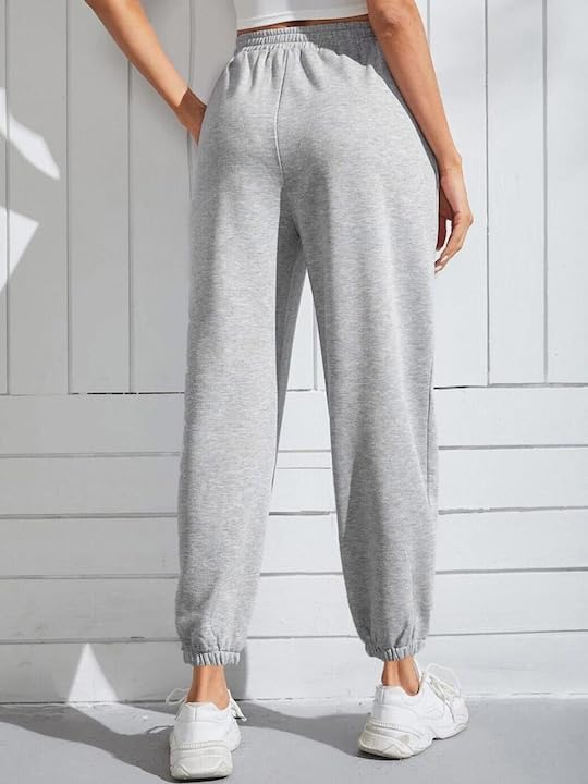 Image of Jogger for Women Solid Cotton French Terry Jogger Design Trendy new fashionabal Style Trackpant Lower Cargo Trouser