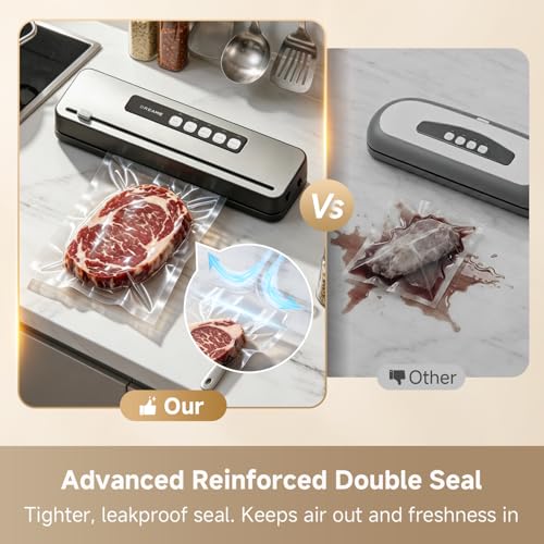 DREAME VS20 Food Vacuum Sealer, 65kPa Compact Sealer, 5 Modes with Cutter - image 7