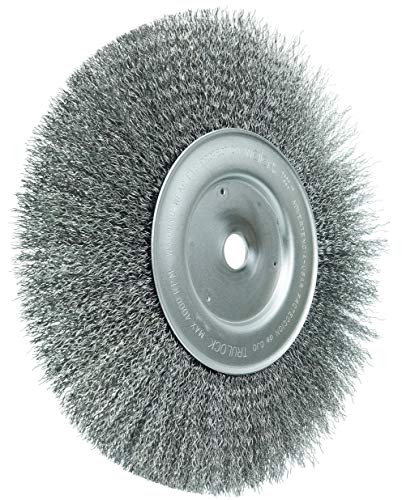 Image of Weiler 01258 10 inch Narrow Face Crimped Wire Wheel, .014 inch Steel Fill, 3 /4 inch Arbor Hole, Made in The USA (Pack of 2)