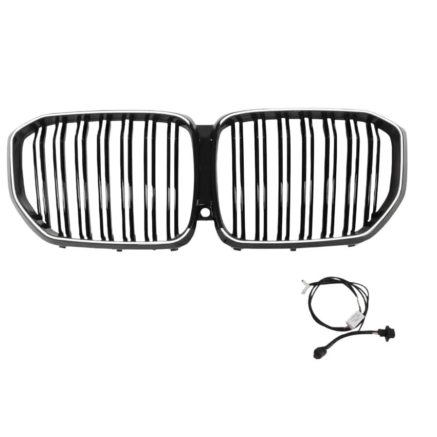 Calandre avant lumineuse X5 G05 look noir brillant pour trajets nocturnes