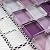 TGEMG-05 1x1 Square Purple Glass Mosaic Tile (Small Sample Swatch)
