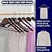 Amber Home 30-Pack Vintage Wooden Coat Hangers, Walnut Wood Suit Hangers with Non-Slip Pant Bar for Shirts, Jackets, Dresses, Pants - Retro
