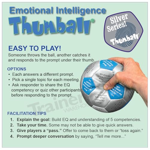 Image of Trainers Warehouse 6 inch Thumball Collection, 32 Prompts for Conversation, Team Building, Relationship and Training