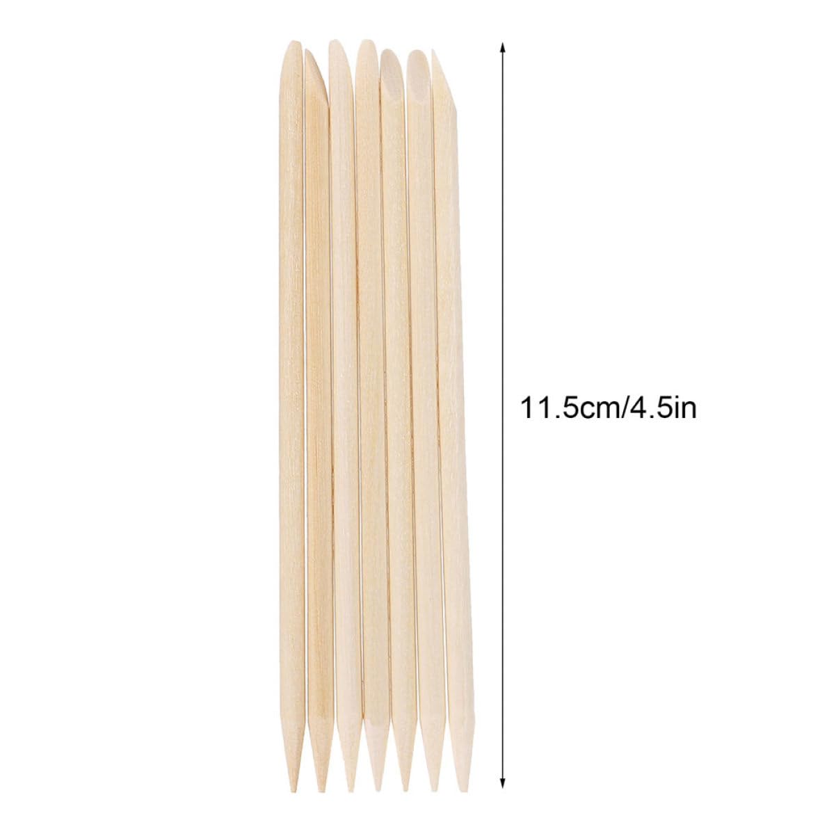 Healeved 300pcs Manicure Orange Stick Cuticle Pusher Cleaner Nail Gel Polish Remover Tool