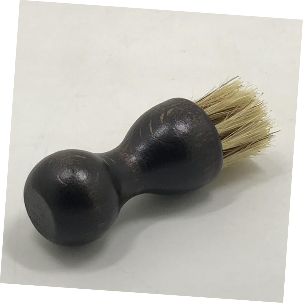 Uonlytech 2 Piezas Cepillo de Limpieza para Zapatos de Madera de Haya Multifuncional Portátil Diseño Creativo para Limpieza y Pulido y Oscuro