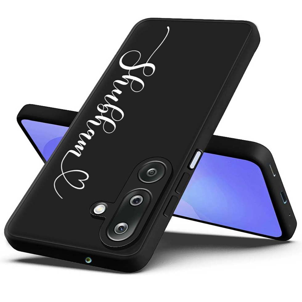 Image of Fashionury Back Cover for Samsung Galaxy M36 5G / Samsung Galaxy F36 5G | Matte Soft Silicon Flexible | Camera Bump Protection | Custom Name Back Case