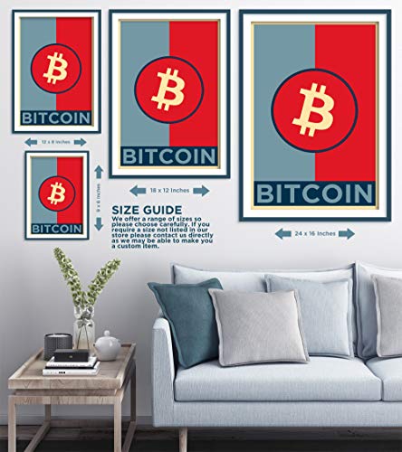 Bitcoin Art Print - Hope - Photo Poster Gift - Cryptocurrency Crypto Finance BTC // Size: A5 (148 x 210 mm) - Image 8