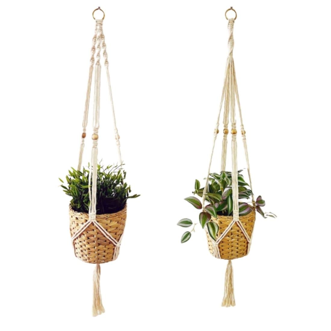 The Macrame Shop Macrame Plant Hanger Indoor Outdoor Hanging Planter Basket Cotton Rope (B0BRHDQDTY) Amazon Price History, Amazon Price Tracker