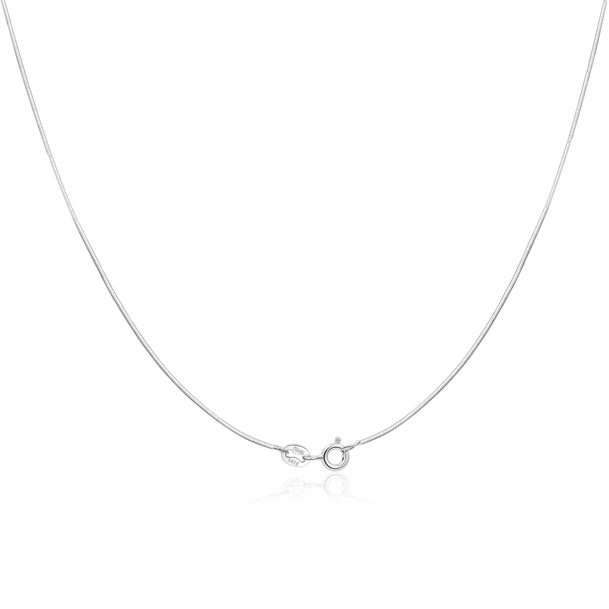 FUNEIA 925 Sterling Silver Necklace for Women Trendy Dainty Real Silver Chain Necklace Simple Thin Box Chain Beaded Chain Snake Chain Herringbone