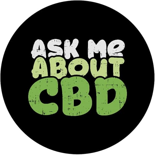 Miniatura 3 de CBD Pop-Socket Ask Me About Cannabidiol Hemp Oil - PopSockets Grip and Stand for Phones and Tablets