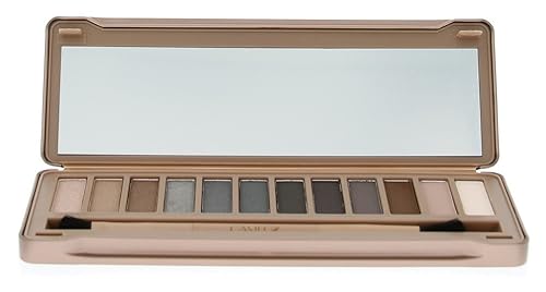 Cameo Naked Fashion CollectionCon Doble Ended sombra de ojos aplicador pincelmate, perla, y acabados de metálico12Colores, Oscuro