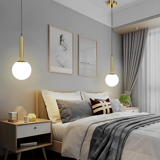 Image of Wall Lamp Chandelier Pendant Light, Home Decor for Bedroom, Living Room, Hallway, Cafe, Hotel, Restaurant (New Hanging LAMP with LED Bulb Pack of 1)