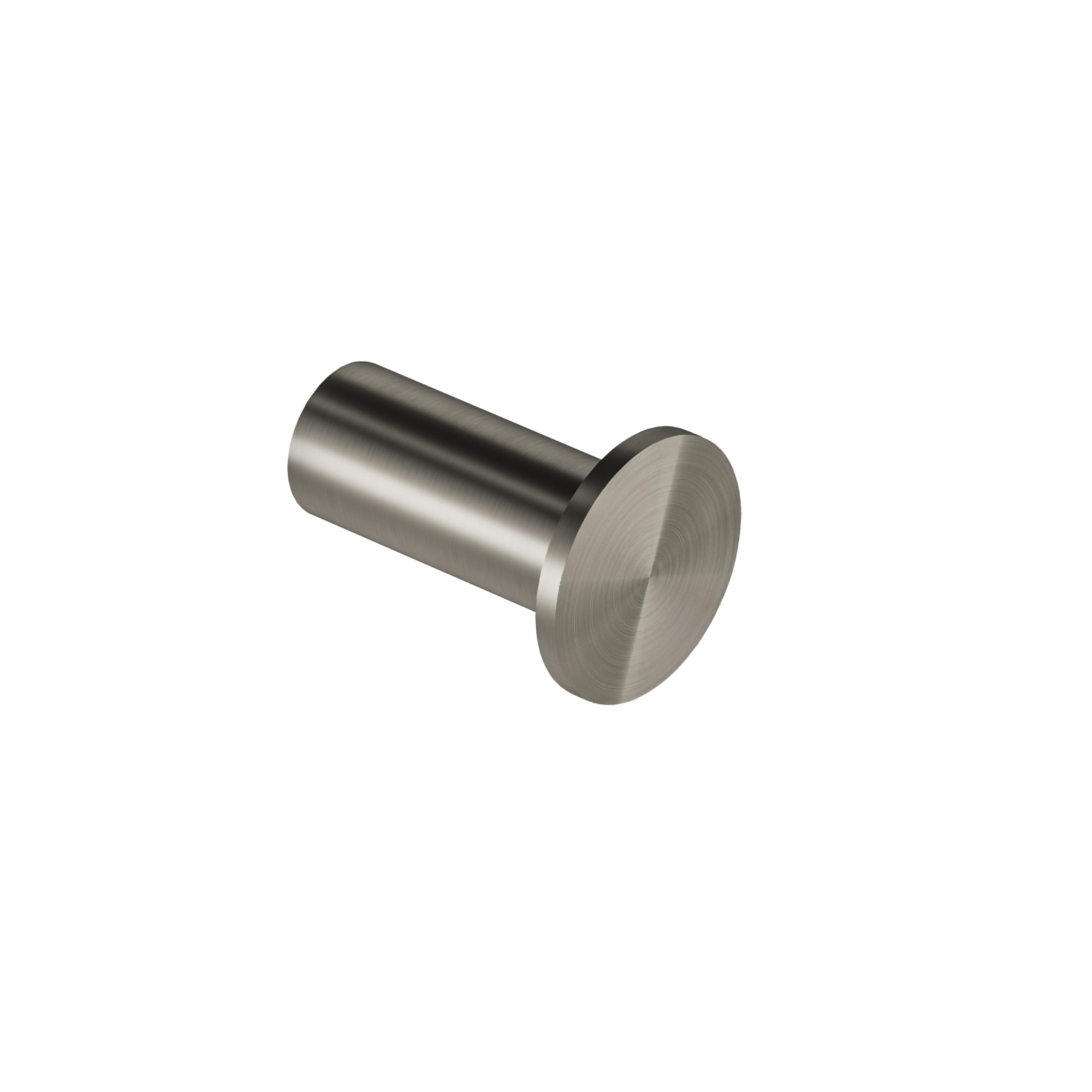 COSMIC Architect Sp Circular and Minimalist Design Wall Hanger. Towel Hook with Screw Fastening. Matte Steel Color Metal Bathroom Accessory