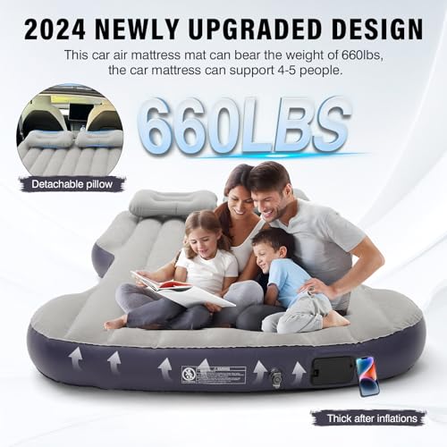 Self-Inflating-Car-Air-Mattress-Custom-for-Tesla-Model-Y-2025-2024-2020-Outdoor-Camping-Air-Bed-with-Built-in-Pump-Portable-Air-Couch-Mat-Flocking-Surface-Air-Cushion-Model-Y-AccessoriesBeigeBlue Self Inflating Car Air Mattress Custom for Tesla Model Y 2025 2024 2020 Outdoor Camping Air Bed with Built in Pump Portable Air Couch Mat Flocking Surface Air Cushion Model Y AccessoriesBeigeBlue