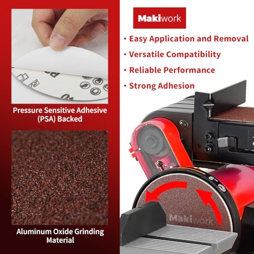 Image of 60 PCS 6 Inch PSA Sanding Discs, Assorted 60-400 Grit Aluminum Oxide Self Adhesive Sandpaper Discs for DA Sander, Automotive Paint Sanding, Woodworking & Metal Surface Prep