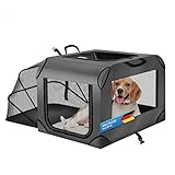 🌏 𝗣𝗘𝗥𝗙𝗘𝗞𝗧 𝗙Ü𝗥 𝗝𝗘𝗗𝗘 𝗥𝗘𝗜𝗦𝗘 - Gerade für Reisen oder zum artgerechten Transport (Bahn, Auto, Flugzeug) perfekt geeignet. Sollte die Transportbox nicht benötigt werden, lässt sie sich schnell und platzsparend zusammenklappen.