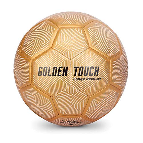SKLZSoccer Golden Touch - Smaller Training Ball Builds Technique, Touch And Control While Maintaining The Weight Of A Regulation-Sized Ball - Size 3