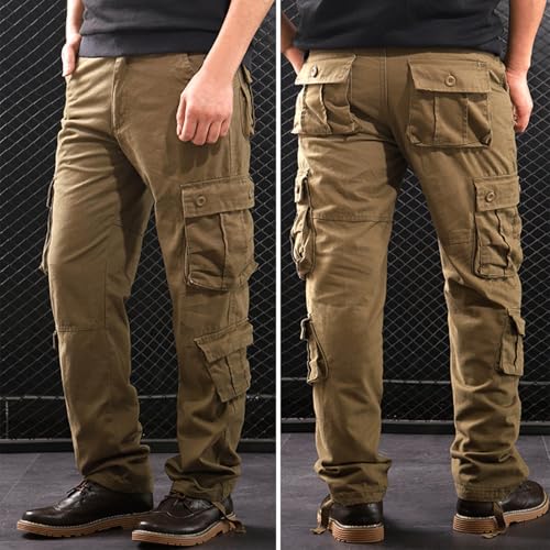 Fleece Tactical Pants for Men Windbreaker Water Resistant Thickened Pants Casual Warm Climbing Trousers with Pocket4