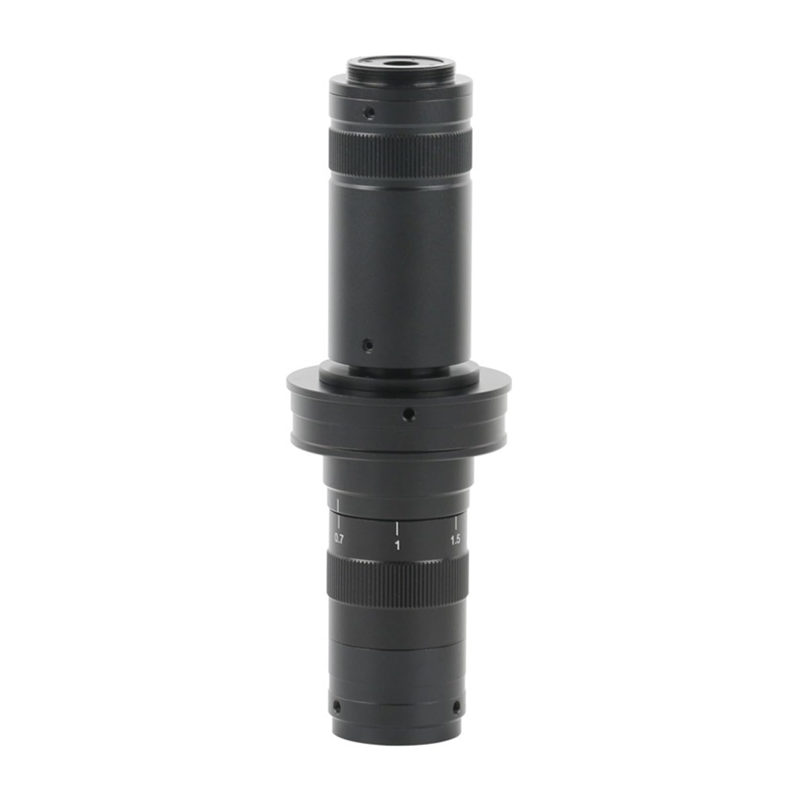 Microscope Lens, FHD 0.7X-4.5X Zoom Magnification Monocular Zoom VGA USB Video Microscope Camera 169X 225X 253X 338X Adjustable C Mount Lens(225X)