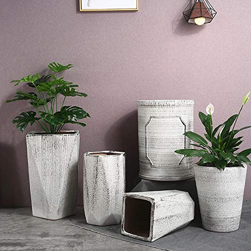 Grand pot de fleur céramique solide pour plante verte et cactus - 3