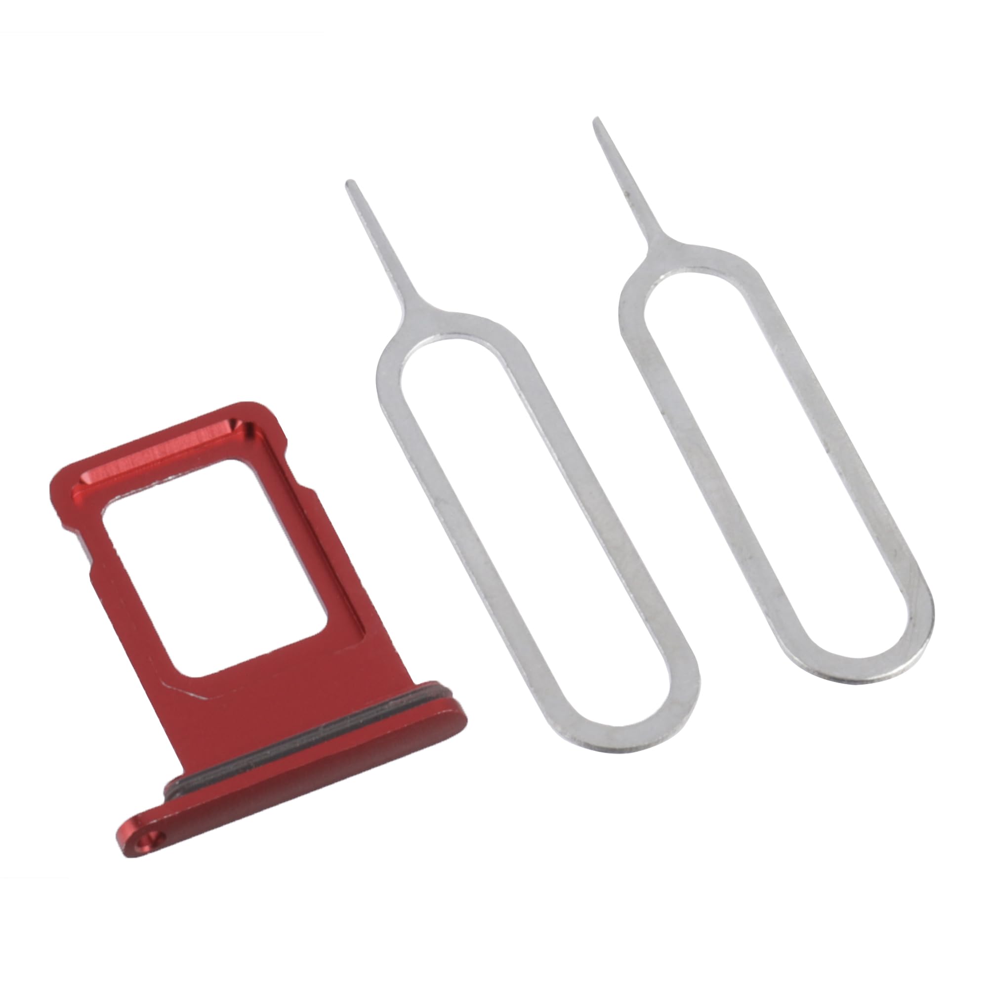 【BlueSea】iPhone 11 専用 SIM トレイ 防水シリコンリング付き 全6色 レッド Tray-11-Red