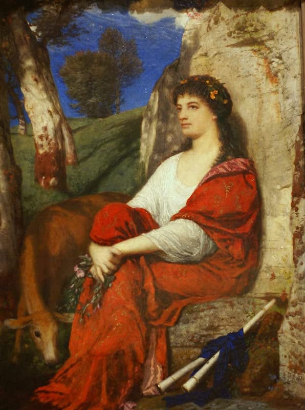 Affiches d'Art la Muse Euterpe 60x90cm habillez vos Murs Vides avec Élégance