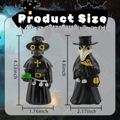 Figuritas de resina pintadas a mano para decoración de Halloween miniatura 2