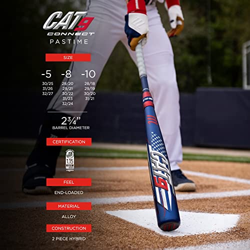 Marucci Cat9 Connect Pastime -10 Usssa Senior League Metal Baseball Bat, 2 3/4" Barrel, 28"/ 18 Oz #TOP1
