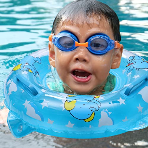 Anel De Piscina De Bebê - Anel De Assento Inflável Anel Flutuante De Fundo De Bolha Para Meninas Men