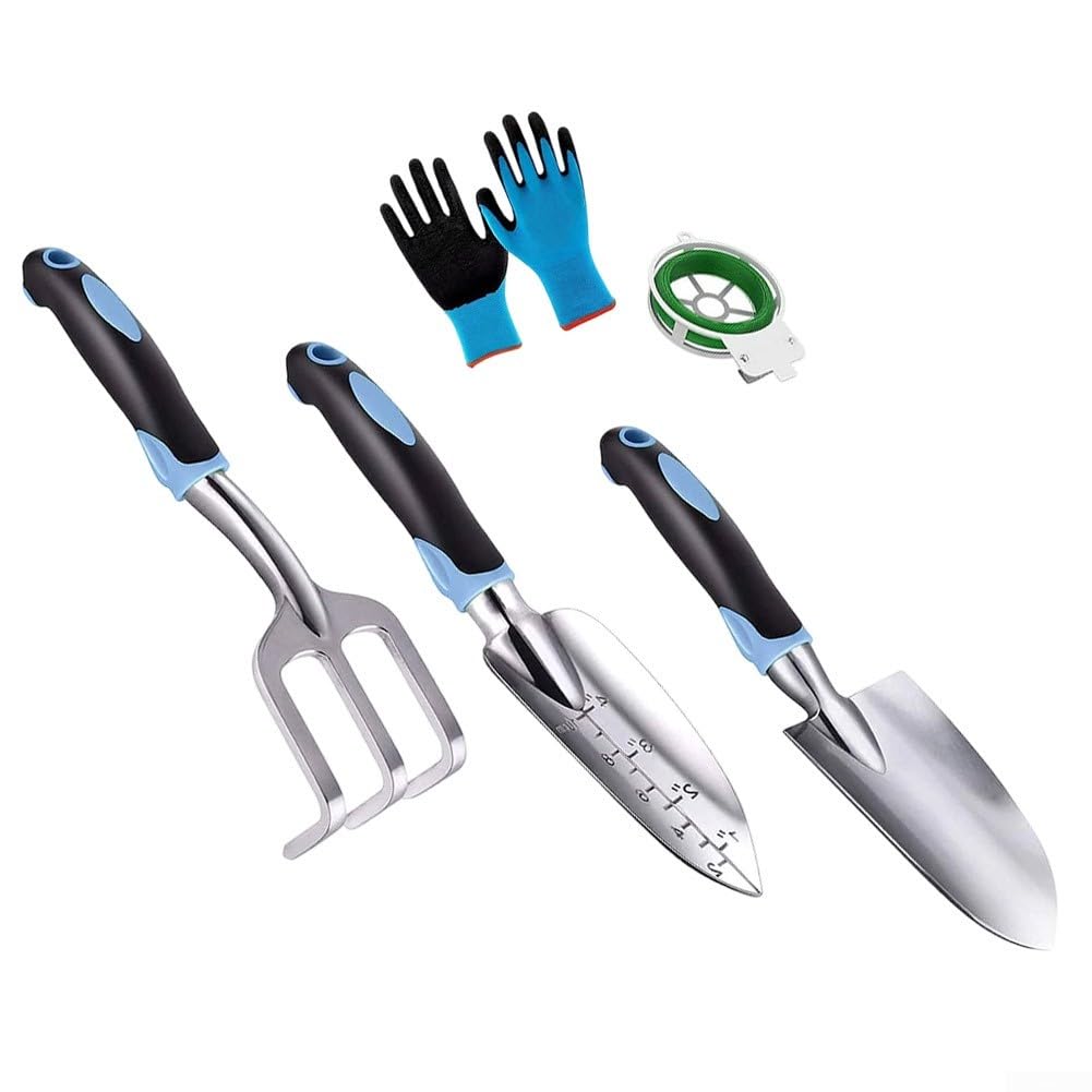 Ergonomisches Gartenbesteck Grün für Beete
