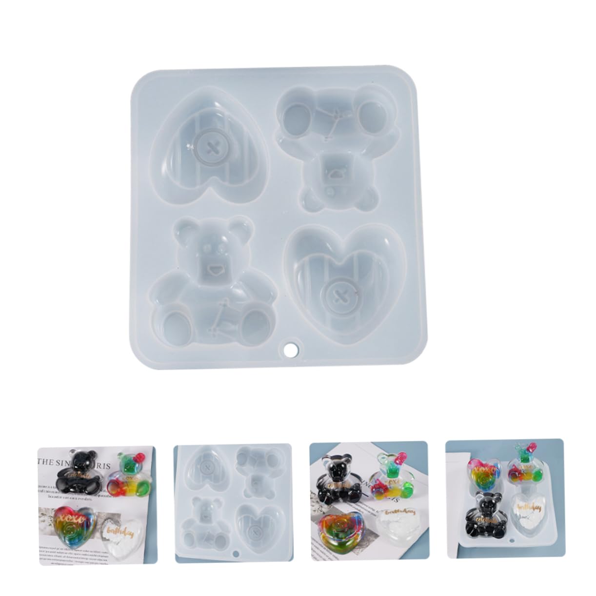 SHINEOFI 3piezas Molde De De para Decoración De Pasteles y Manualidades Molde De Epóxica y Chocolate para Creaciones